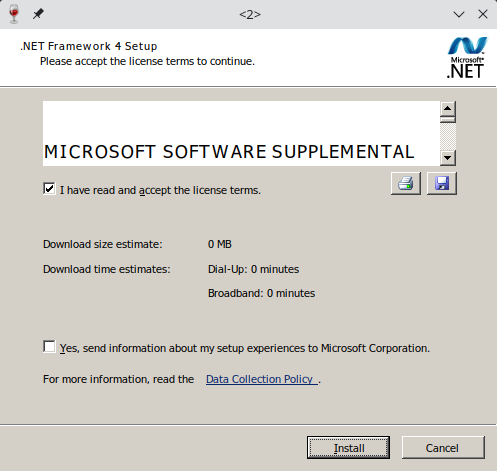 .NET Framework 4.0 Installation